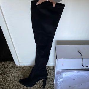 NEW Aldo Thigh High Suede Heeled Boots